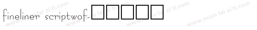 fineliner scriptwof字体转换